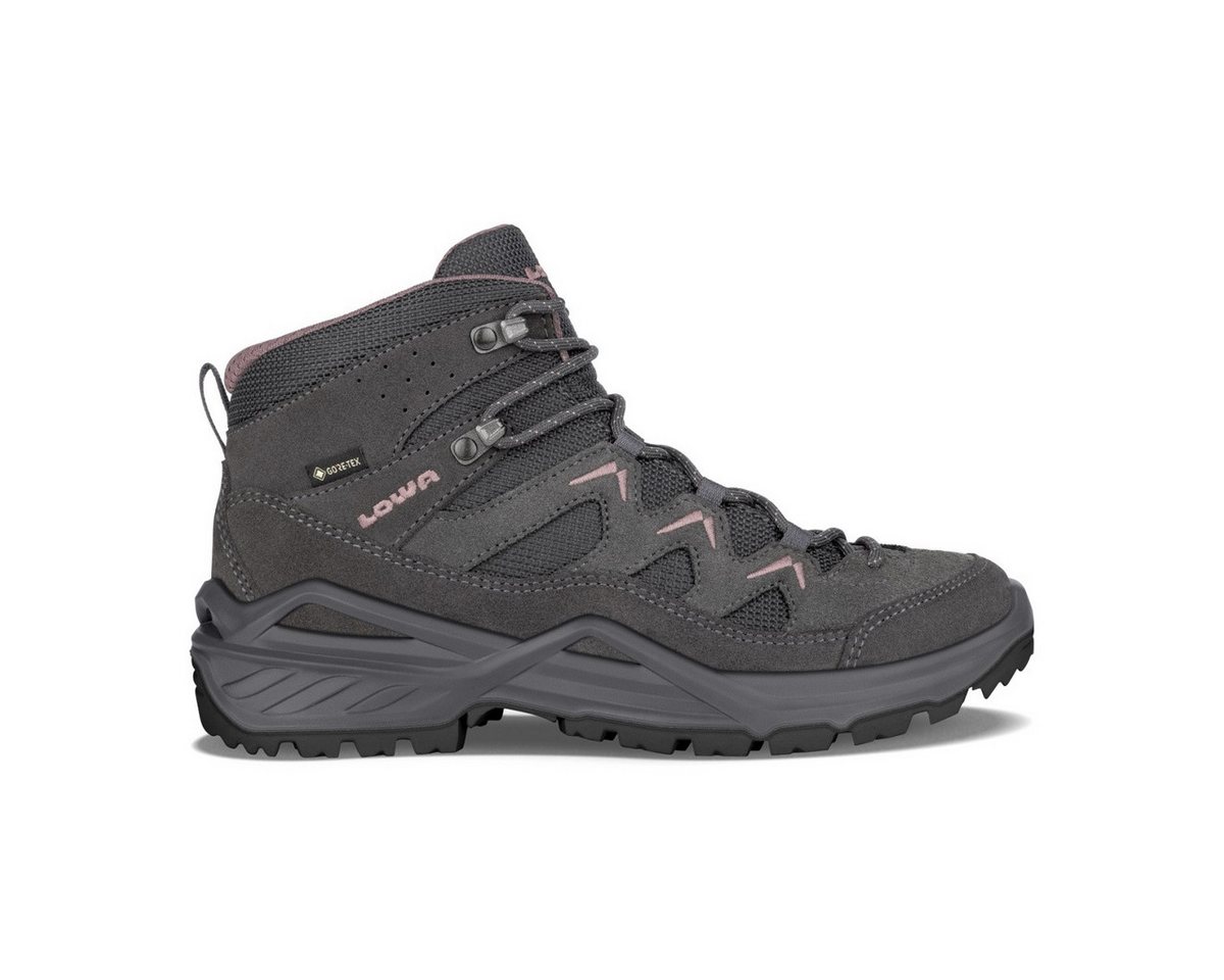 Lowa Sirkos Evo GTX Mid (wasserdicht) graphitgrau/altrosa Damen Wanderschuh