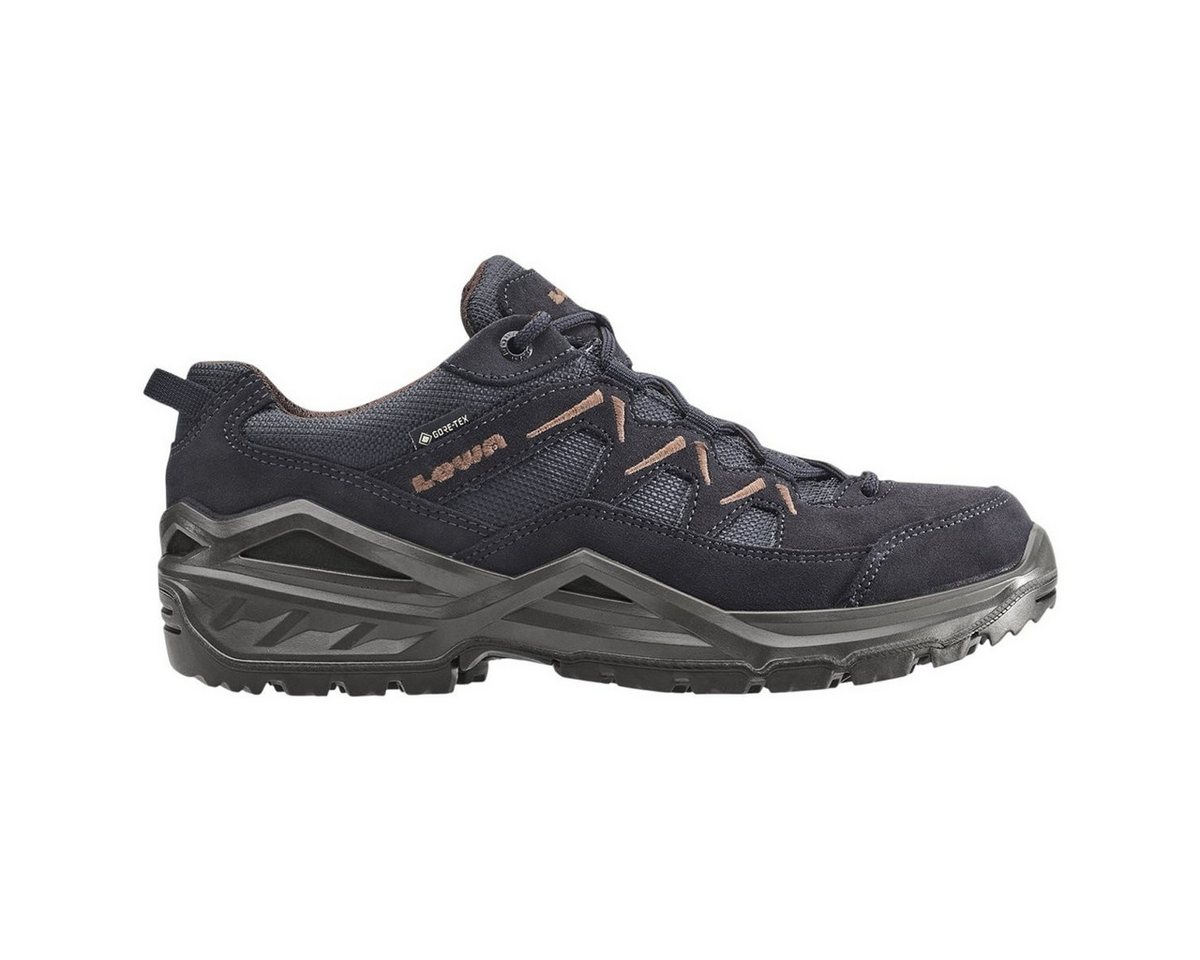 Lowa Sirkos Evo Low GTX (Veloursleder/Textil, wasserdicht) navyblau/braun Wanderschuh