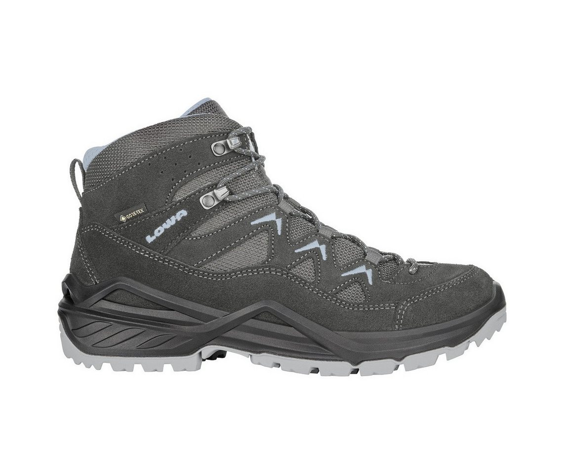 Lowa Sirkos Evo Mid GTX (wasserdicht) anthrazitgrau/eisblau Damen Wanderschuh