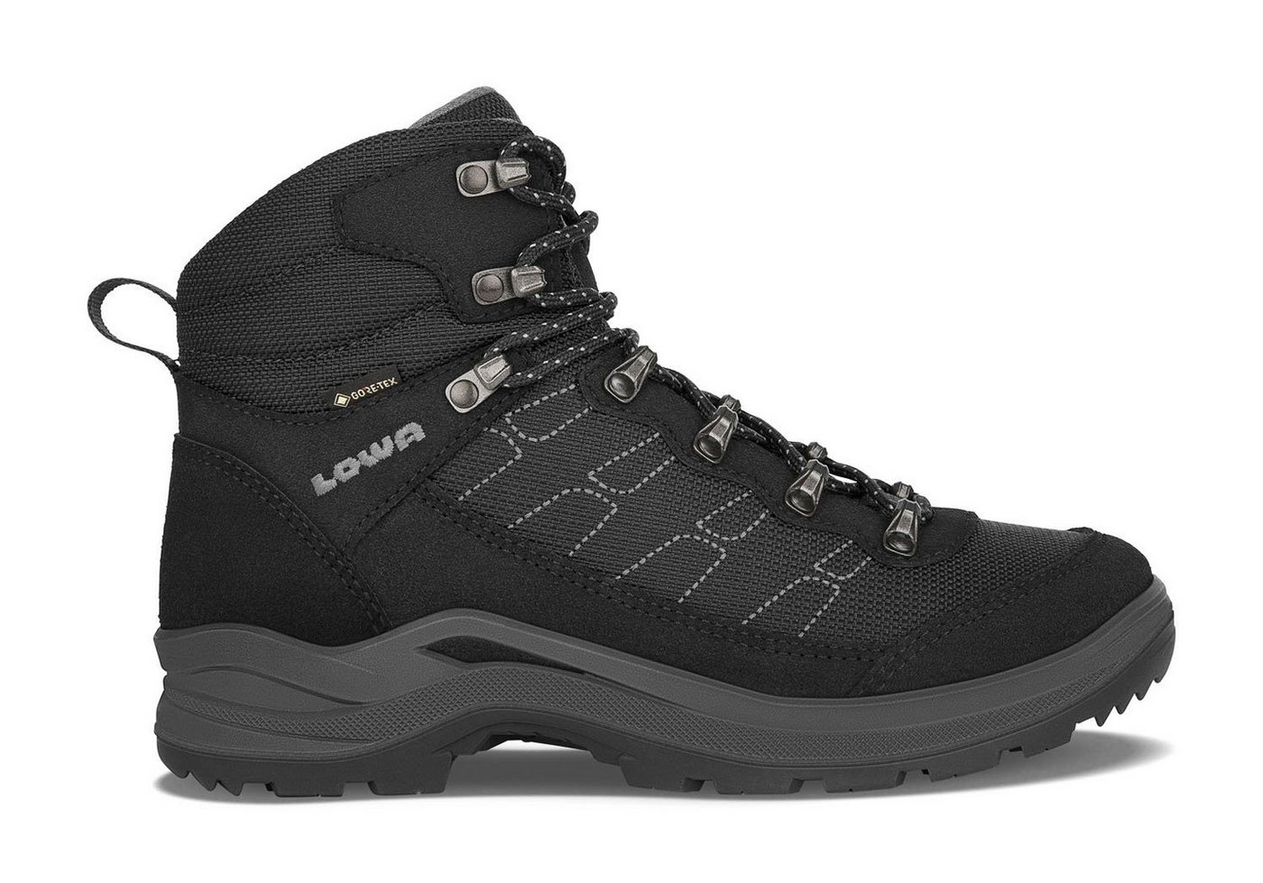 Lowa Taurus Pro Mid GTX (All-Terrain, Veloursleder, wasserdicht) schwarz Wanderschuh