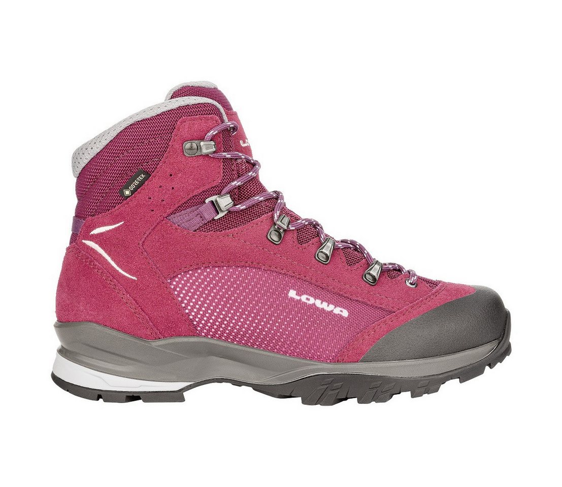 Lowa Tucana GTX (Trekking, Spaltleder-Textil, wasserdicht) bordeauxrot/rose Wanderschuh