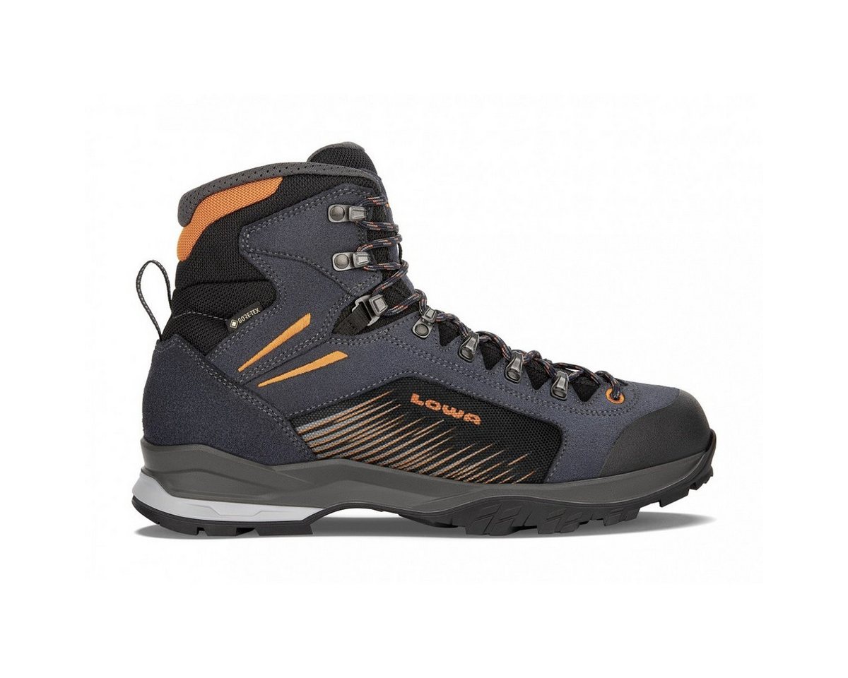 Lowa Vigo GTX (Trekking, Spaltleder-Textil, wassderdicht) navyblau/orange Wanderschuh