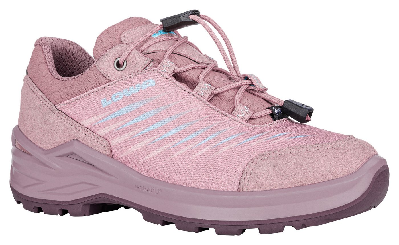 Lowa ZIRROX II GTX LO JR Wanderschuh wasserdicht dank Gore-Tex Membrane (rosa/rot)