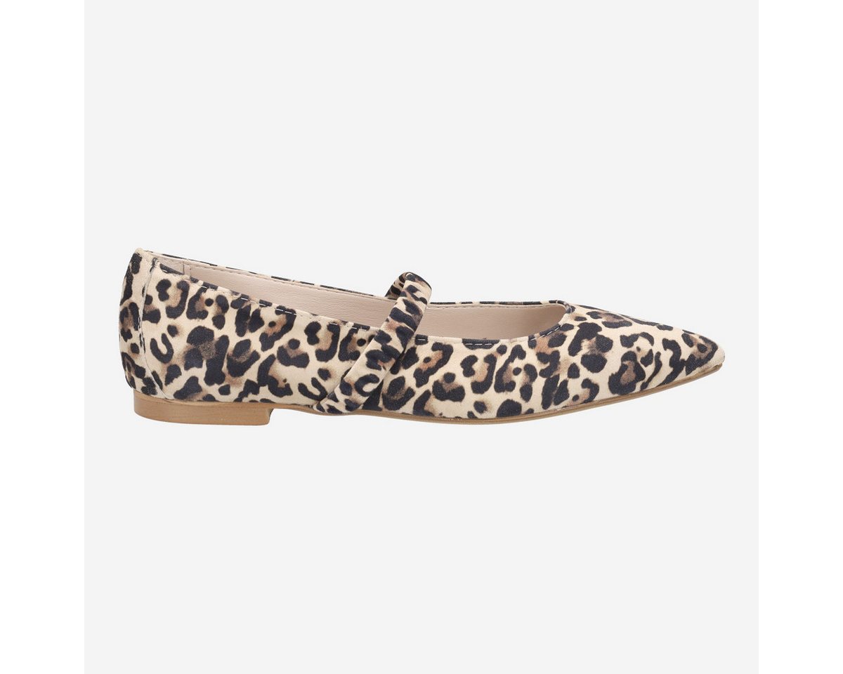 Lüke Schuhe BO18 CAMEL, Ballerina, Beige kombiniert, Damen Ballerina