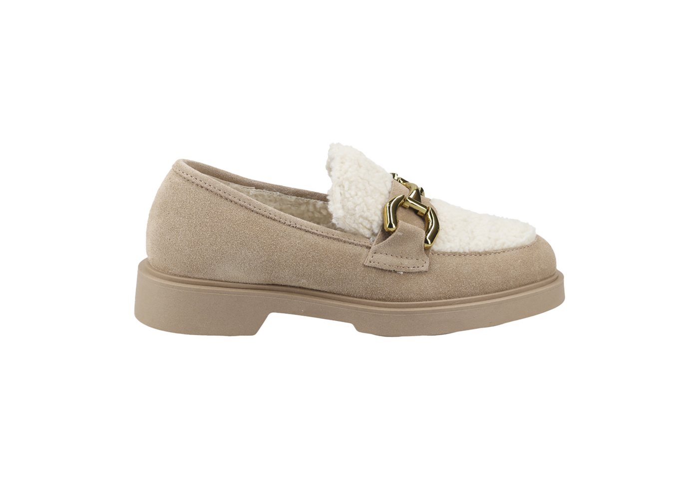 Lüke Schuhe CASSANDRA CAMEL, Slipper & Mokassin, Beige, Damen Slipper