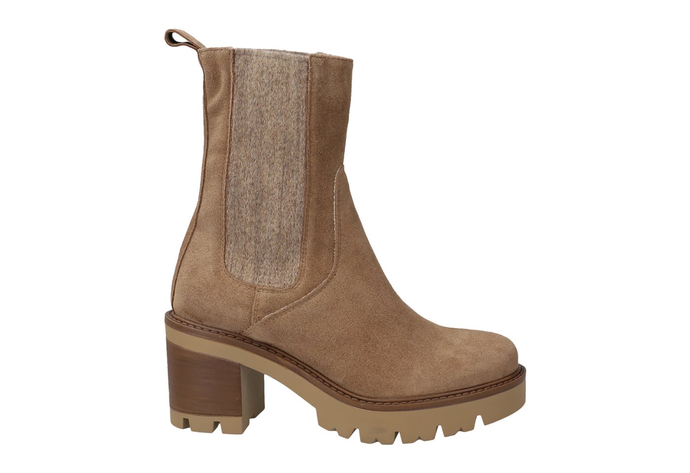 Lüke Schuhe SALICE CAMEL, Stiefeletten, Braun, Damen Stiefelette