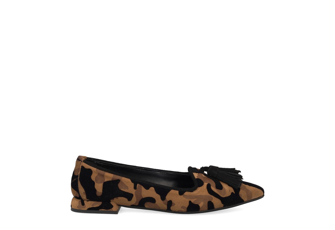 Lüke Schuhe SKYE CUORO / NERO, Ballerina, Braun, Camouflage, Damen Ballerina