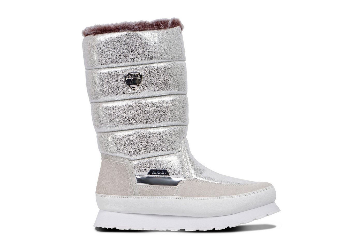 LUHTA VALKEA MS Schlupfboots wasserdicht, gefüttert, mit profiliertem Gummi-Laufsohlenmaterial (silber)