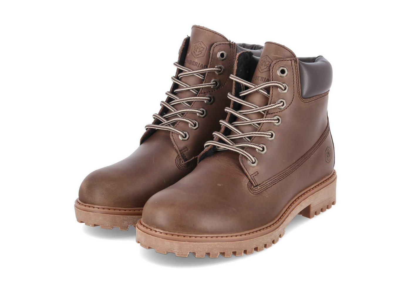 LUMBERJACK 102256573 Herren Leder und Synthetik braun Schnürstiefel