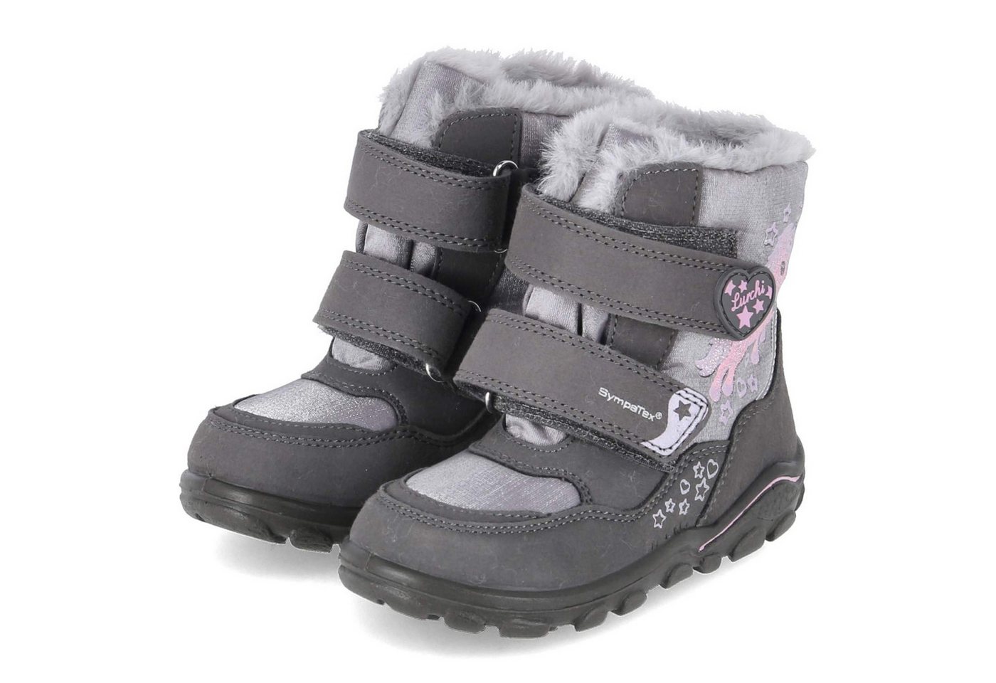 Lurchi 63L1083005 01584 Unisex Textil & Synthetik grau Winterboots