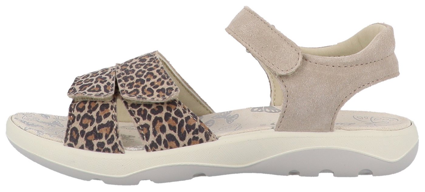 Lurchi Fiori Riemchensandale, Riemchensandale in Leo-Optik, Größenschablone zum Download