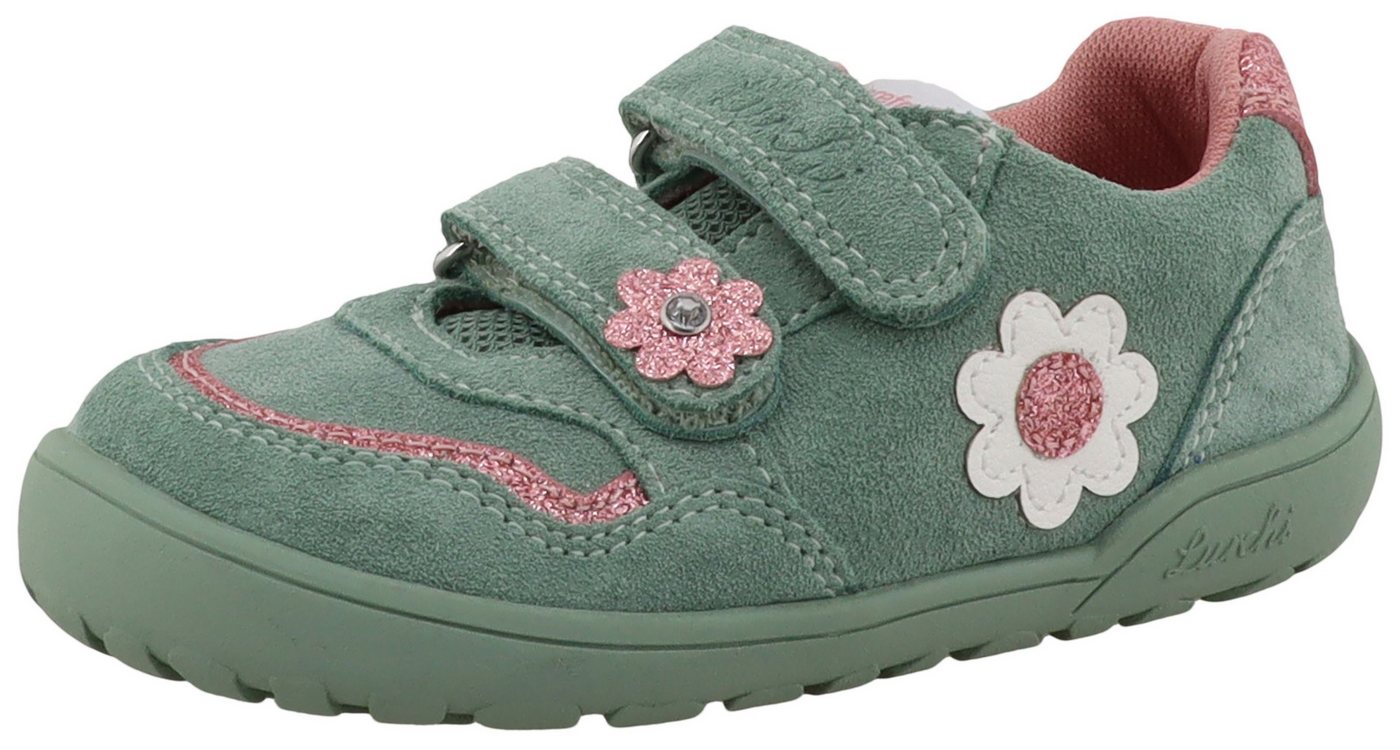 Lurchi Jola Barefoot Barfußschuh, Halbschuh, Sneaker mit Blüten, Größenschablone zum Download