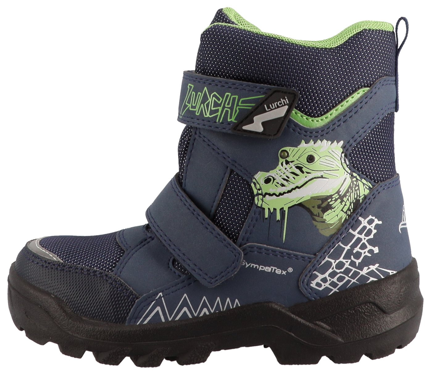 Lurchi Kepa SYMPATEX Winterboots Klettboots mit SYMPATEX, Größenschablone zum Download (blau)