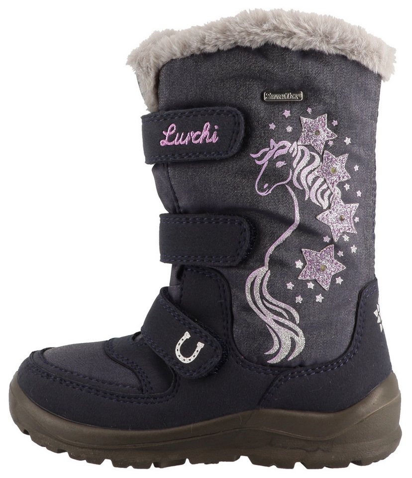 Lurchi Kiomi SYMPATEX Winterstiefel Klettboots mit Glitzer, Größenschablone zum Download