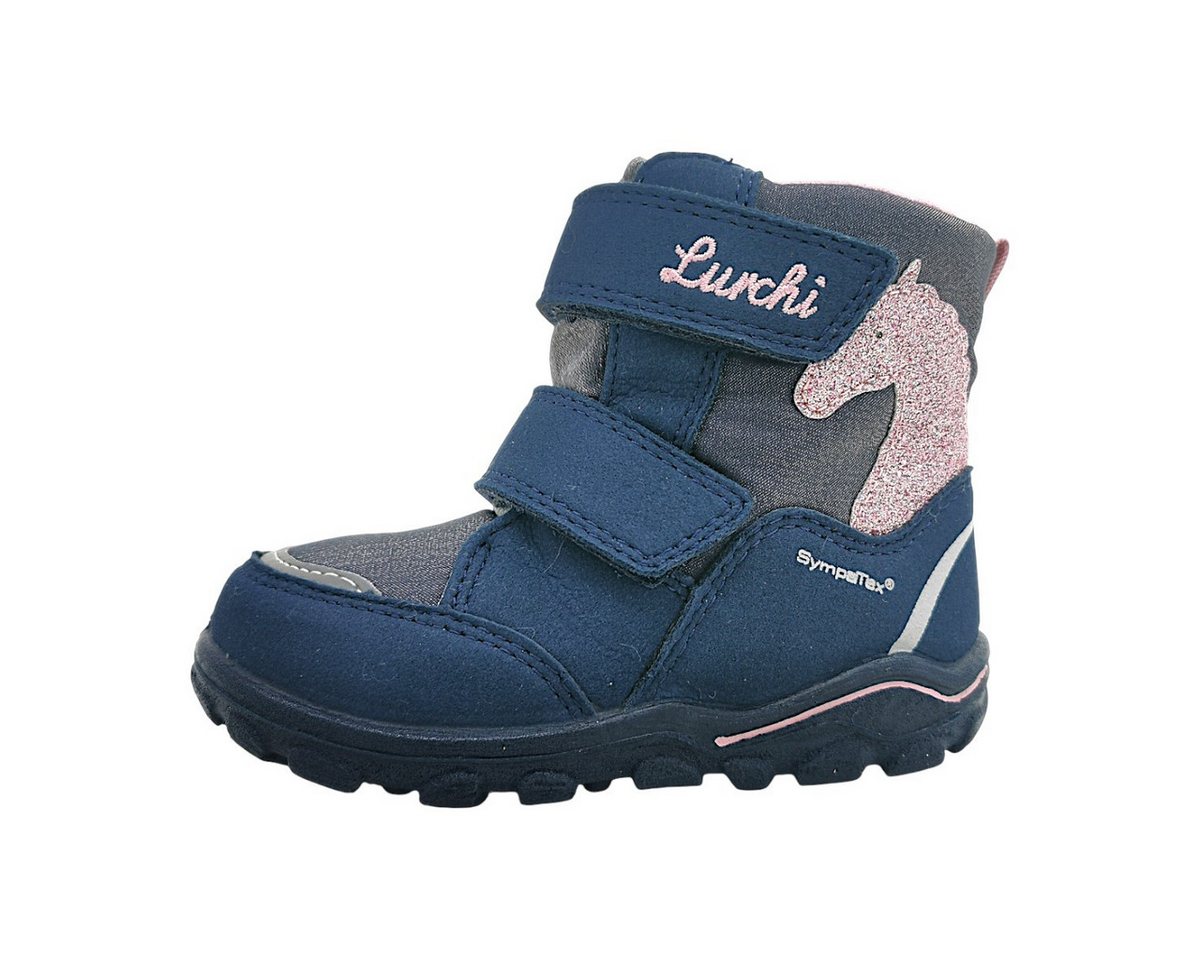 Lurchi Klettschuh Stiefel (blau)