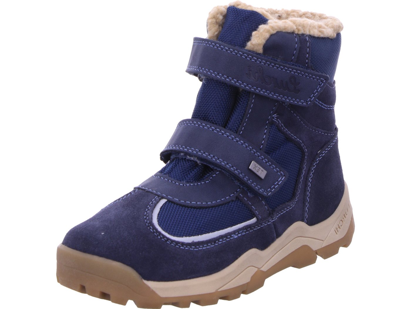 Lurchi Tino-TEX Klettstiefel mit TEX-Membran (blau)