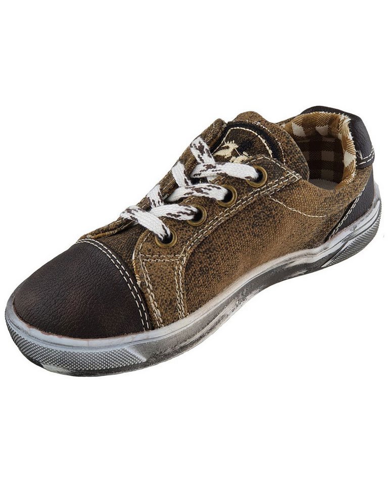 Maddox Kinder Schuhe Sneaker 'Nepomuk', Holz Antik Braun Sneaker