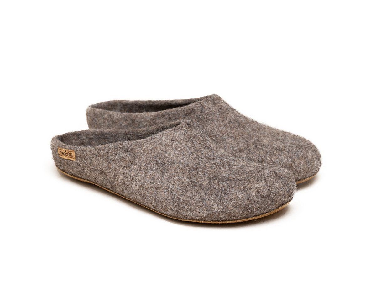 Magicfelt Filz Pantoffel (1-tlg) Pantoffeln - Aus 100% reiner Shetlandwolle, Mit Ledersohle
