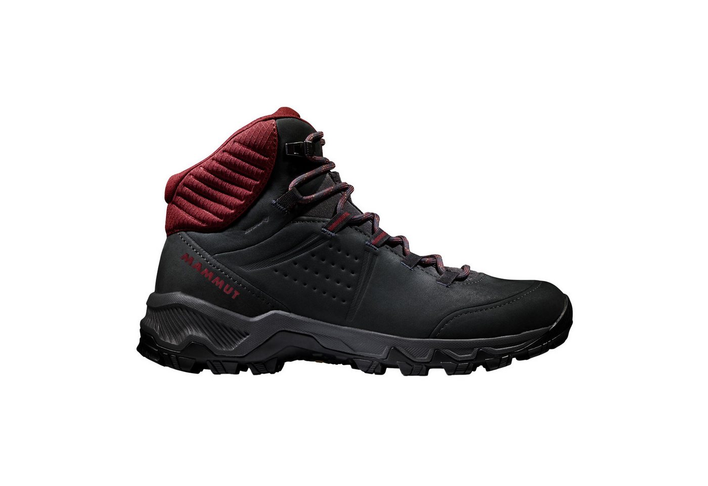 mammut Nova IV Mid GTX Wanderschuh mit wasserdichter GORE-TEX Membran (schwarz/rot)