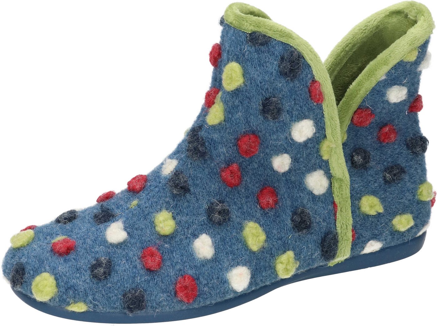 Manitu-Home Hausschuhe Hausschuh aus Textil (blau)