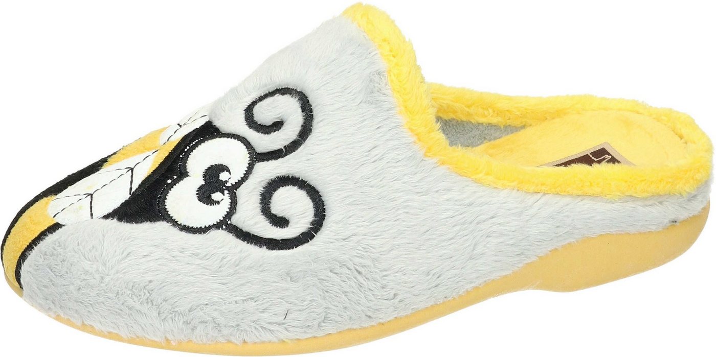 Manitu-Home Hausschuhe Hausschuh aus Textil (gelb)
