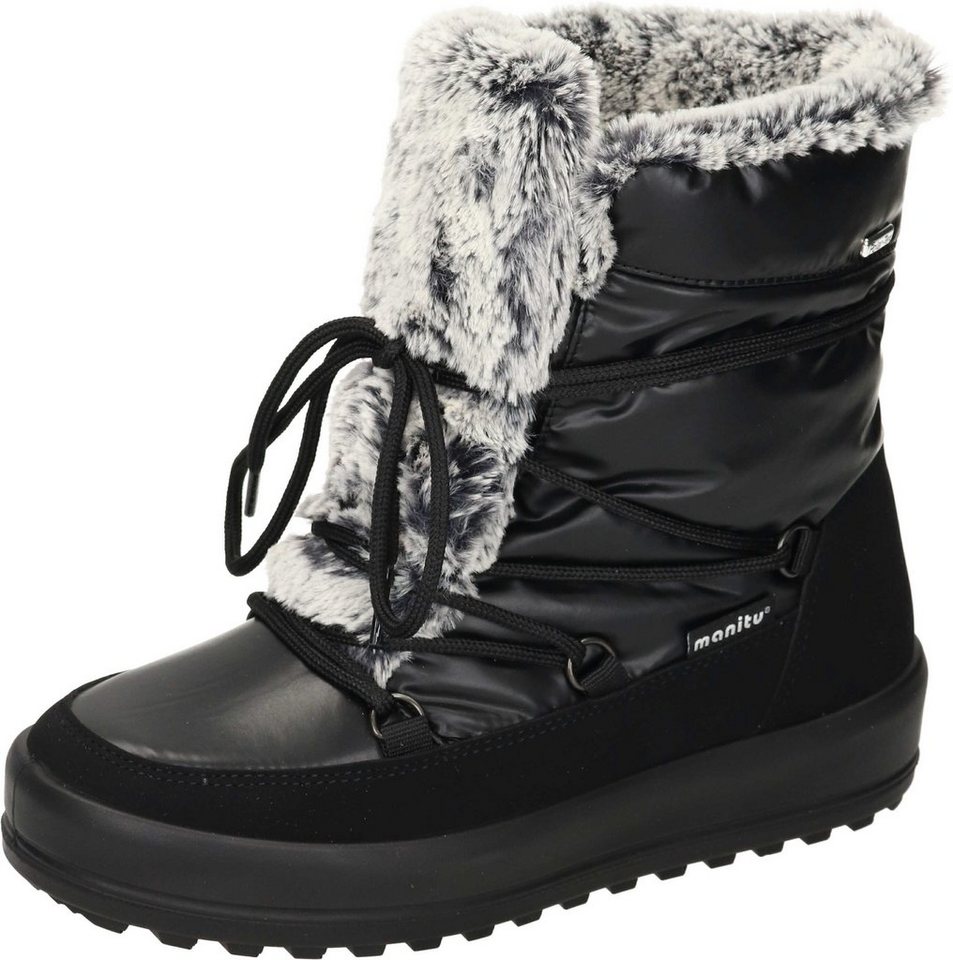 Manitu Snow Boots Winterstiefel mit POLAR-TEX (schwarz)