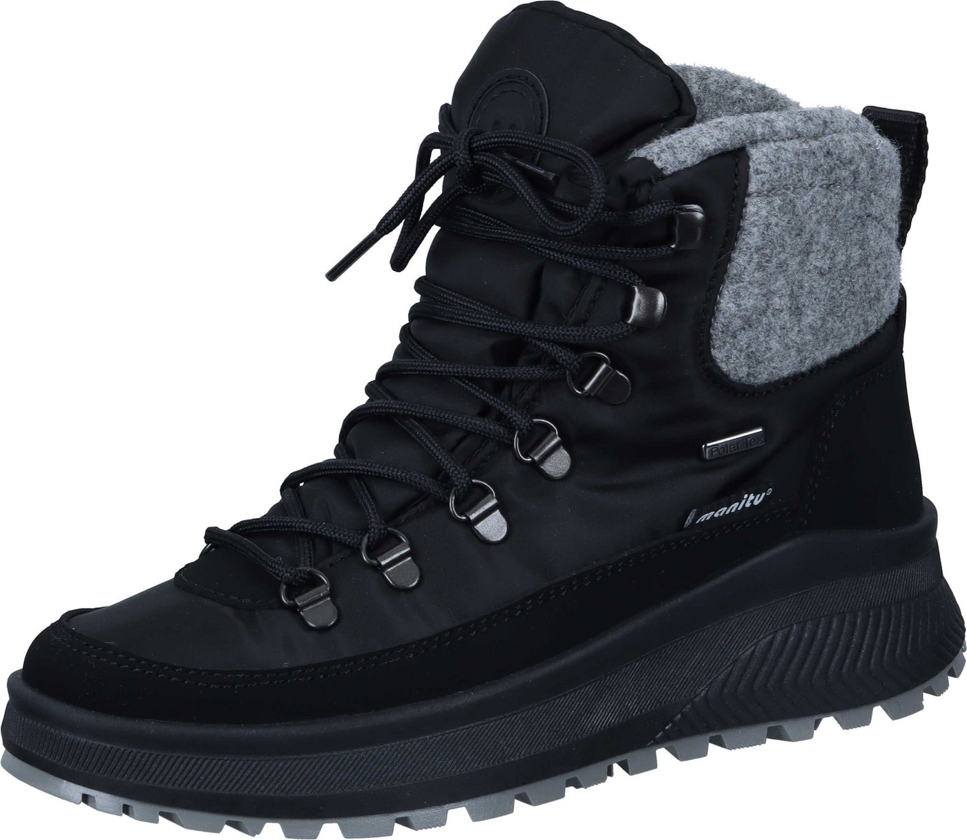 Manitu Snow Boots Winterstiefel mit POLAR-TEX (schwarz)