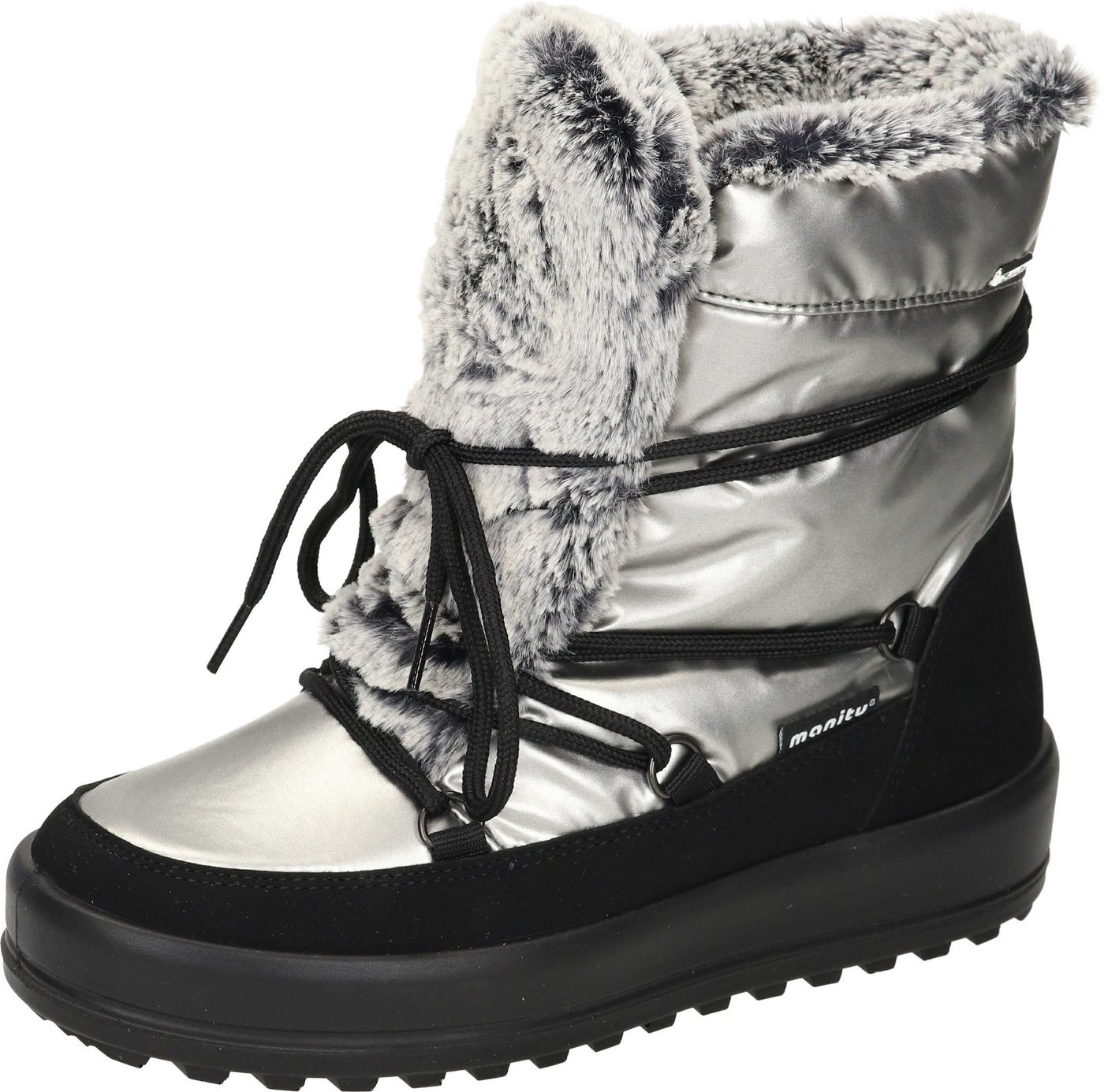 Manitu Snow Boots Winterstiefel mit POLAR-TEX (silber)