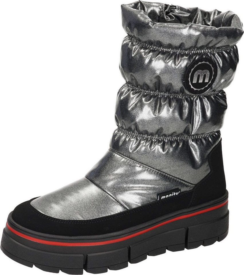 Manitu Snow Boots Winterstiefel mit POLAR-TEX (silber)