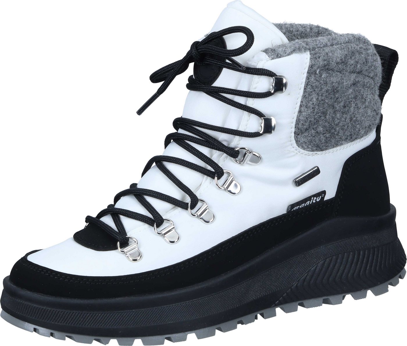 Manitu Snow Boots Winterstiefel mit POLAR-TEX (weiß)