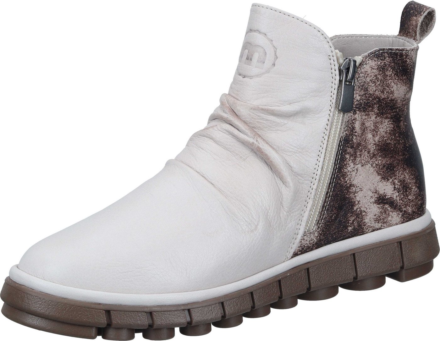 Manitu Stiefeletten Stiefel aus echtem Leder (grau)