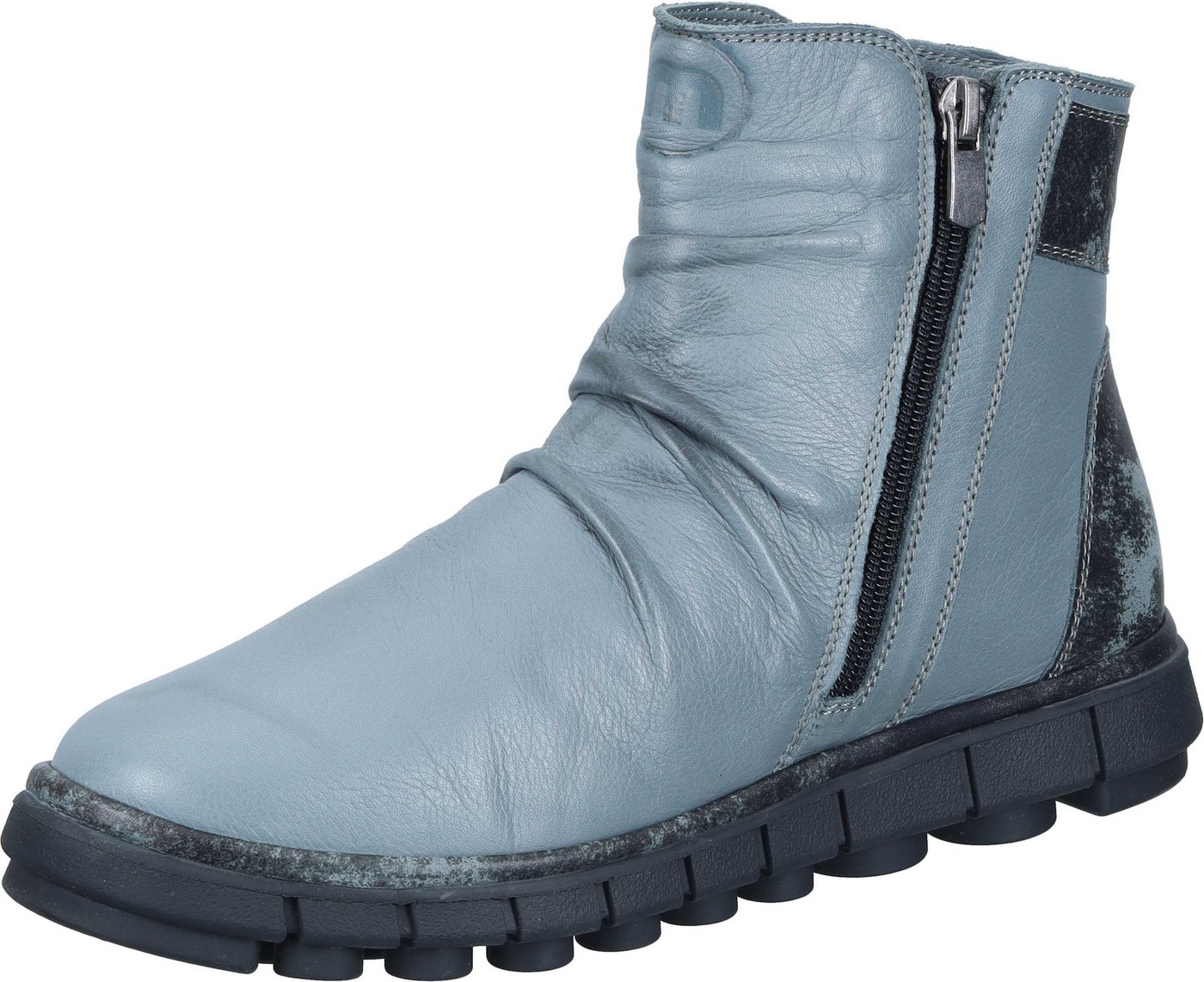 Manitu Stiefeletten Stiefel aus echtem Leder (grau)