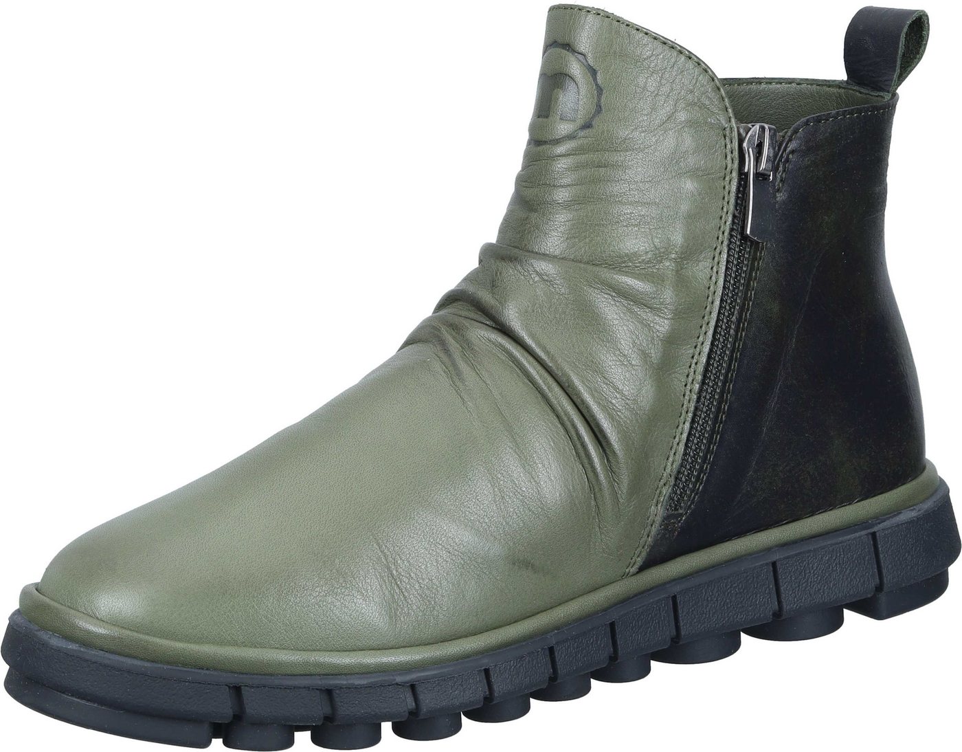 Manitu Stiefeletten Stiefel aus echtem Leder (grün)