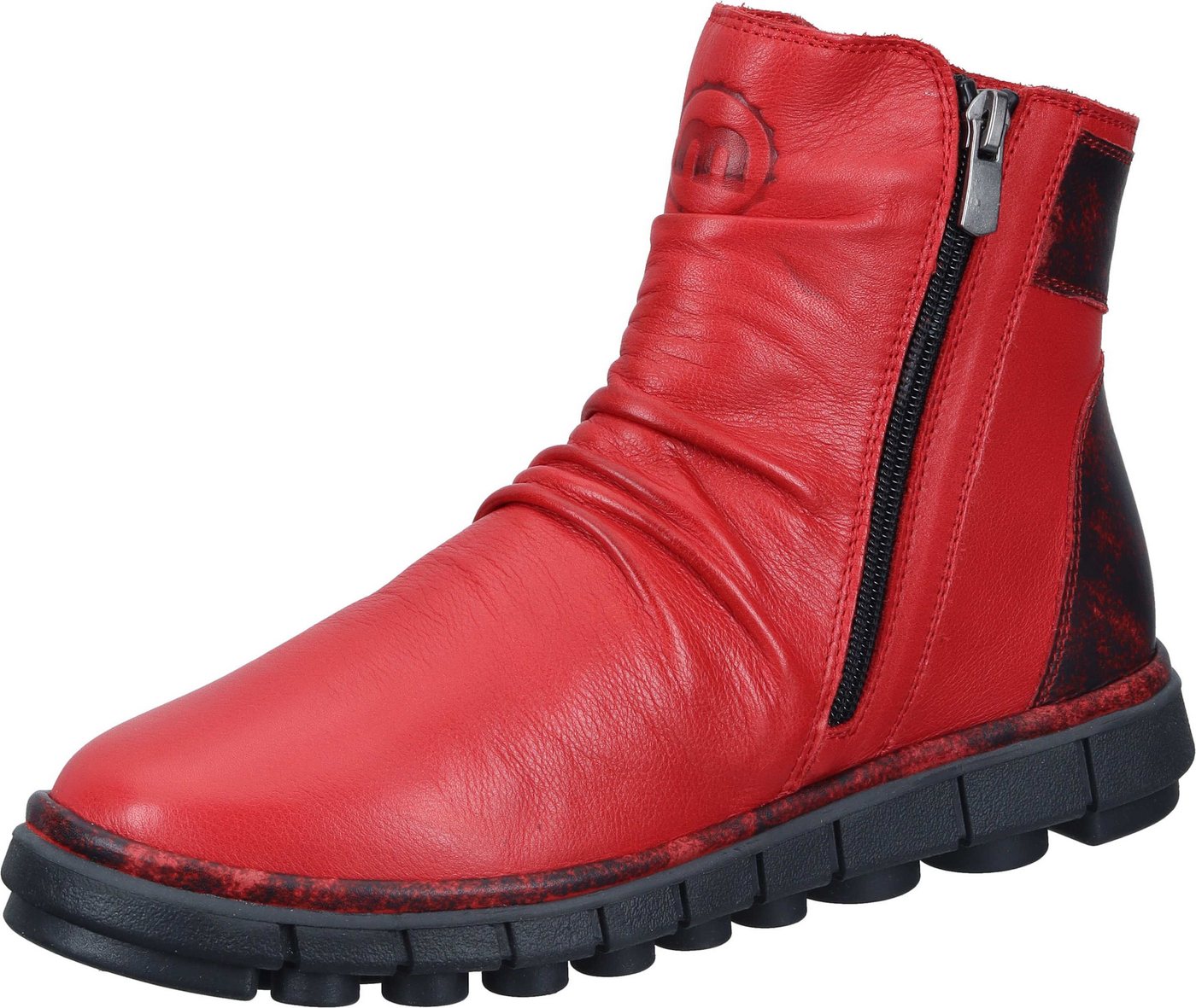 Manitu Stiefeletten Stiefel aus echtem Leder (rot)