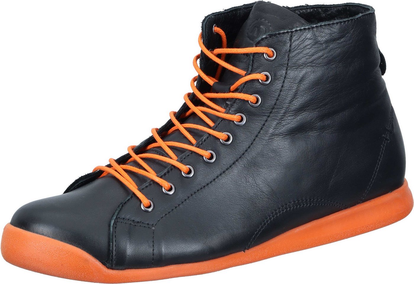 Manitu Stiefeletten Stiefel aus echtem Leder (schwarz)