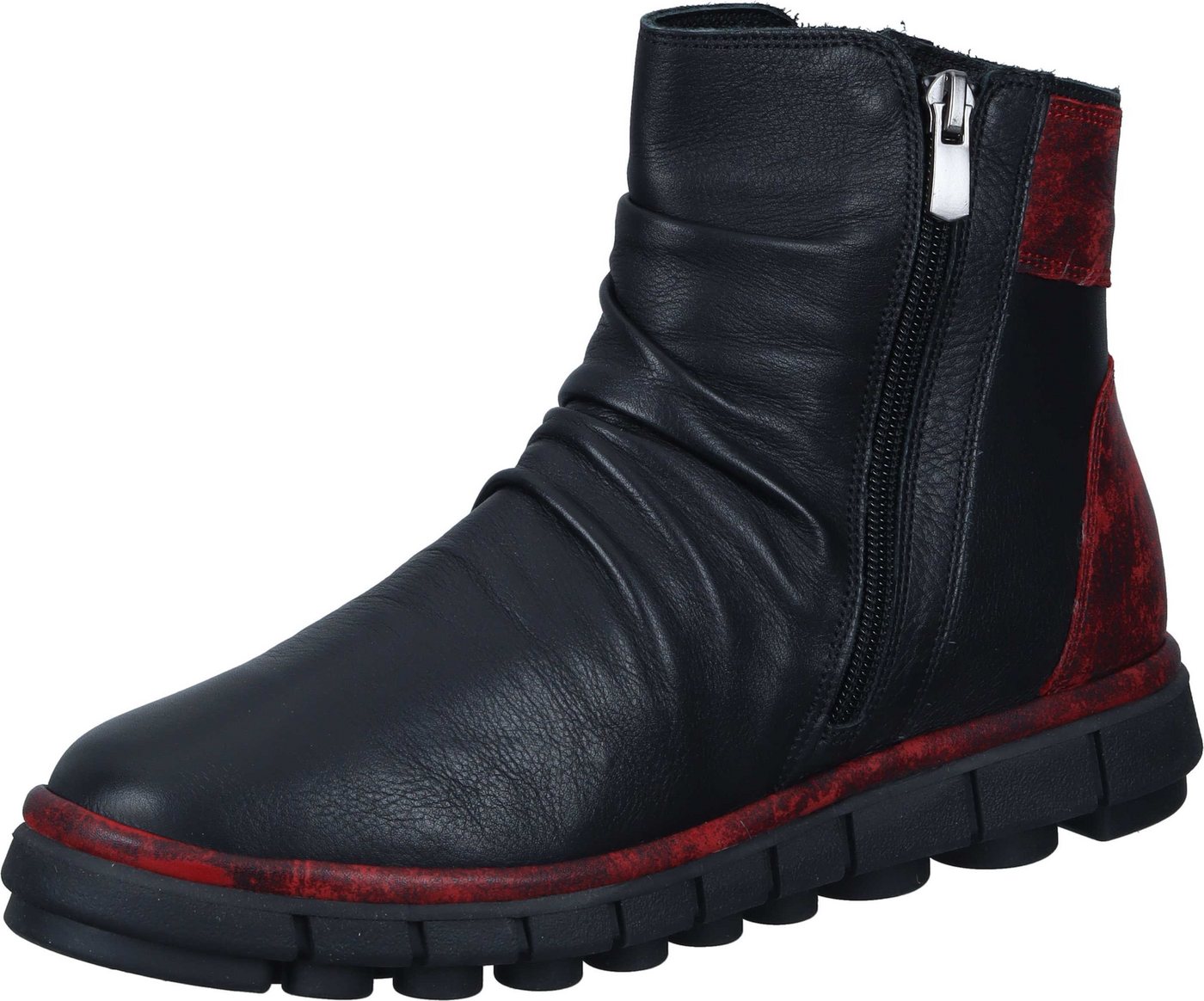 Manitu Stiefeletten Stiefelette aus echtem Leder (rot)