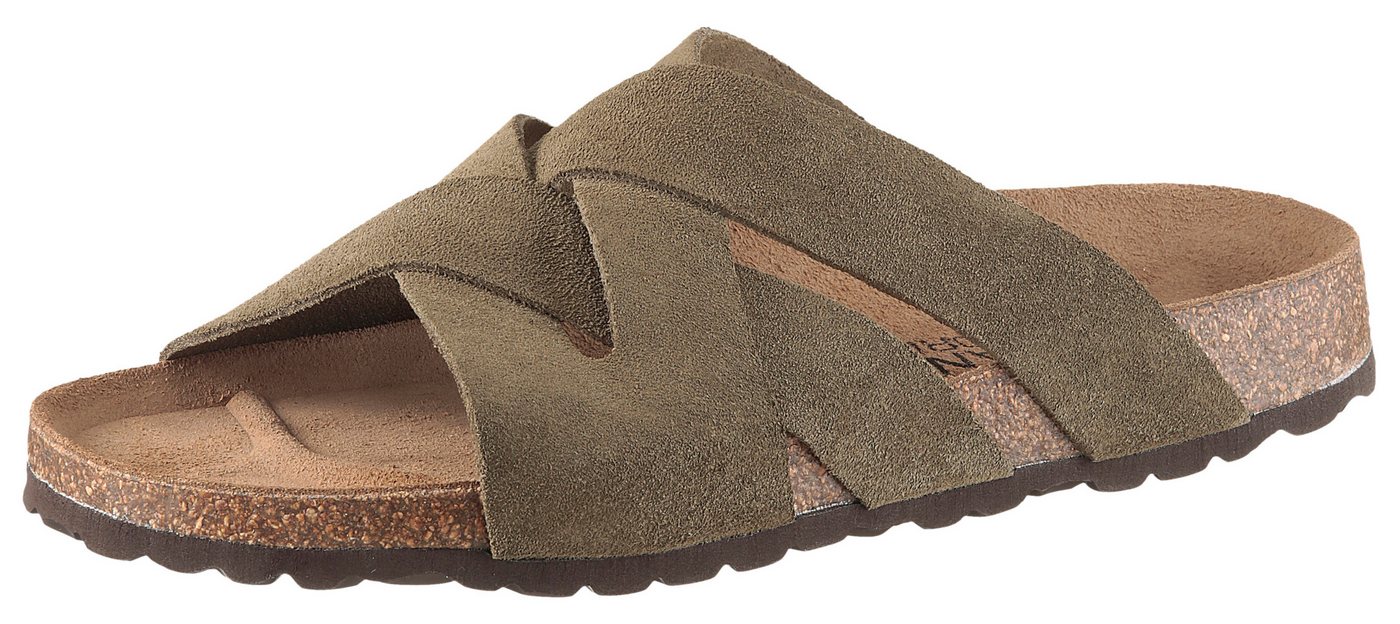 Man's World Pantolette Schlappen, Sommerschuh, Hausschuh mit vorgeformtem Fußbett