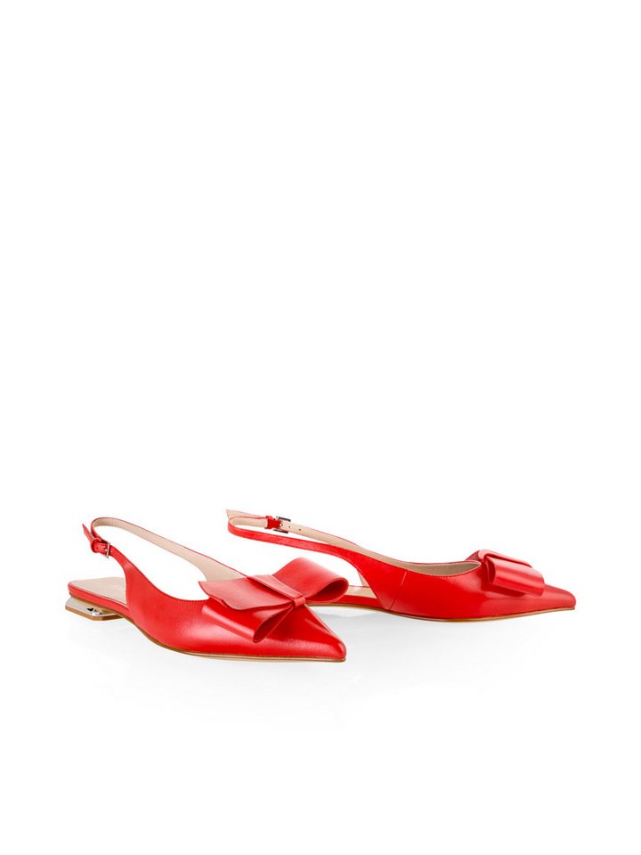 Marc Cain Collections Prettied Up Slingpumps Kitten Heel, Flats, Sandale mit verstellbarem Riemchen