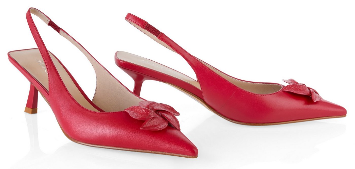 Marc Cain Glam Dotted Delight Slingpumps Pumps, Stiletto mit elastischem Fersenriemchen