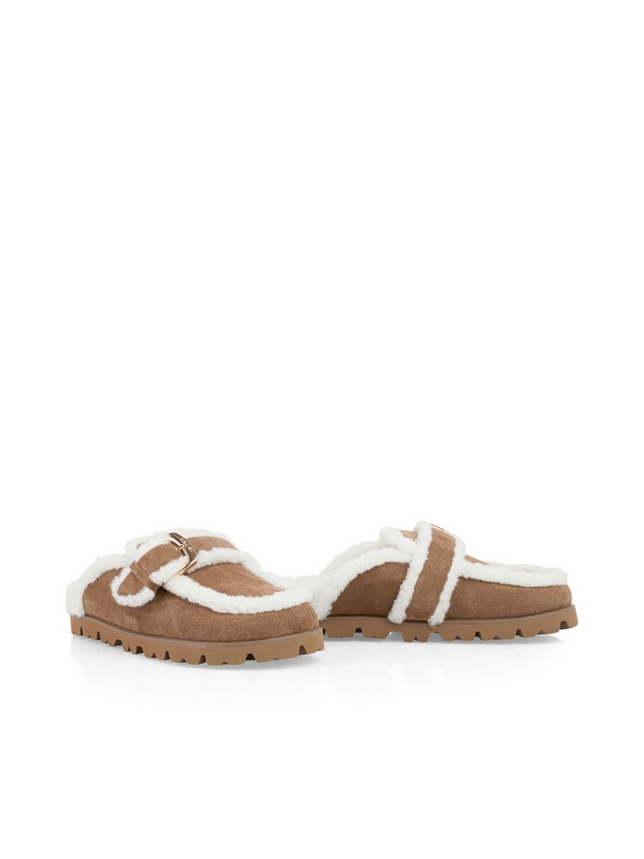 Marc Cain Kalbsvelourslipper mit Schnalle Slipper