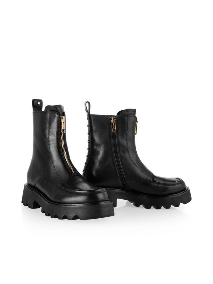 Marc Cain Sports Check It Up! Bikerboots Plateauboots mit Chunky Plateausohle und Blockabsatz