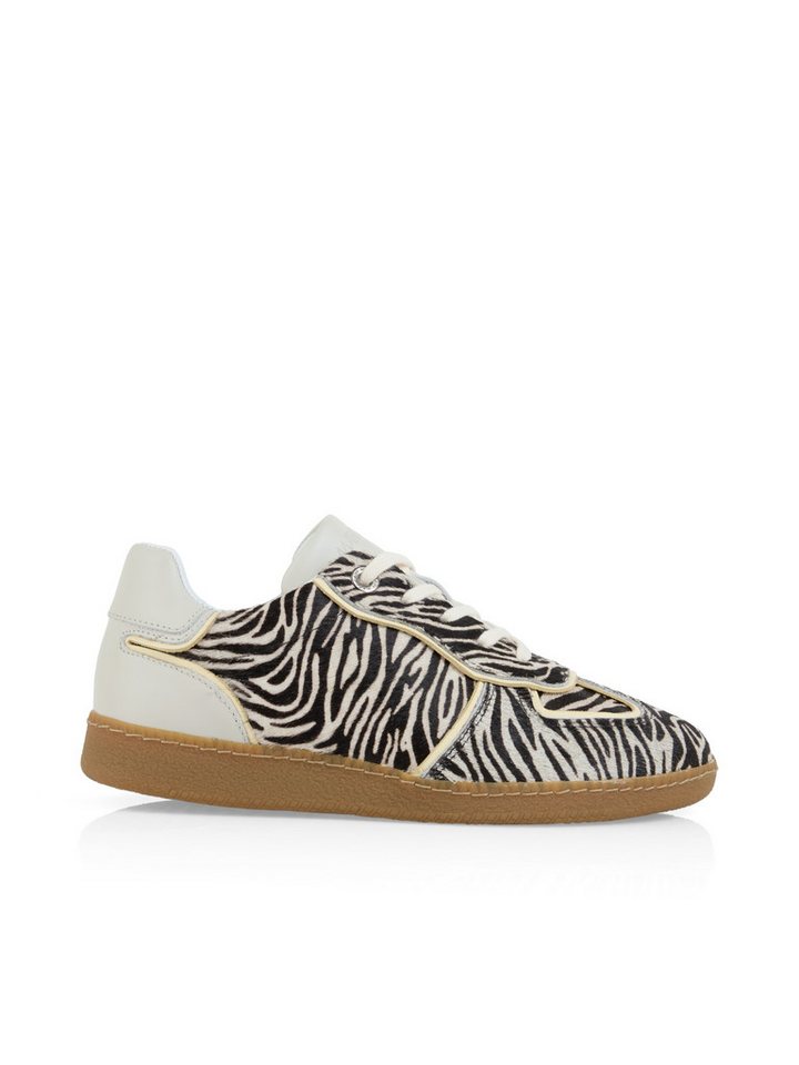 Marc Cain Sports Tigermania Sneaker Freizeitschuh, Halbschuh, Schnürschuh mit Animal Print