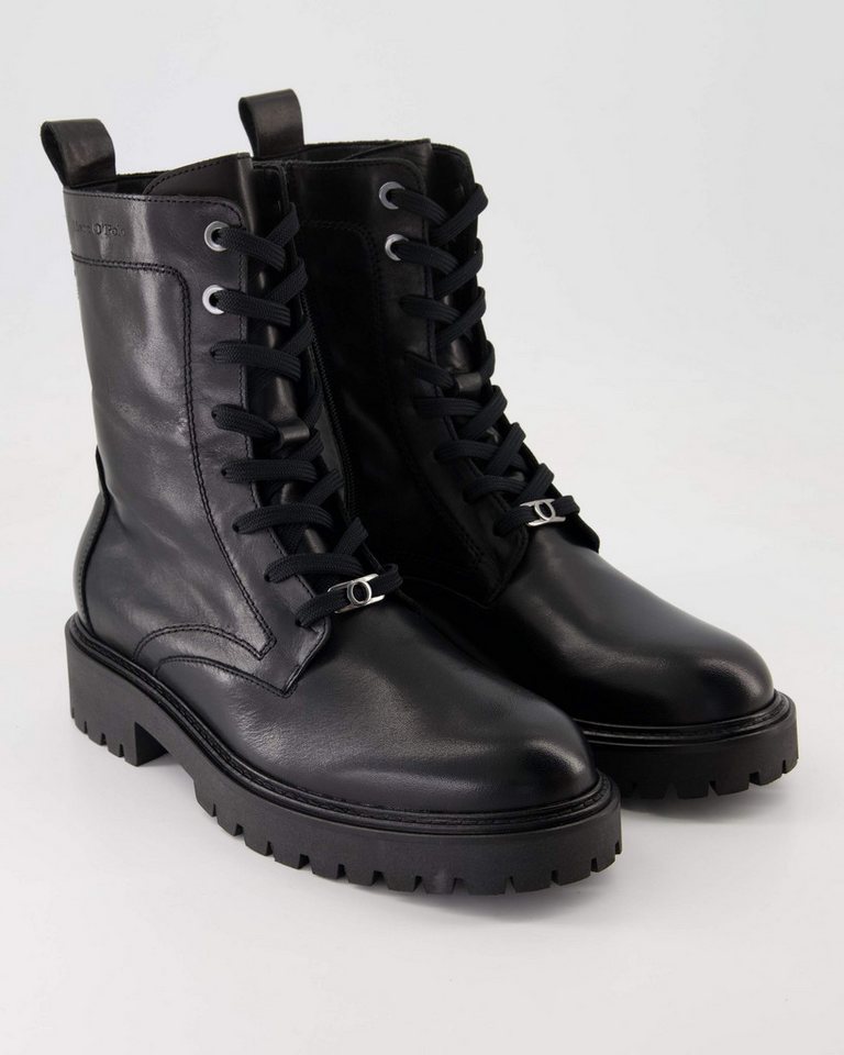 Marc O'Polo 40718096301100 Schnürstiefelette Obermaterial: Leder (schwarz)