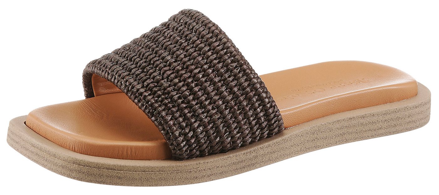 Marc O'Polo Agda Pantolette Sommerschuh, Strandschuh, Urlaubsschuh, in Karreeform
