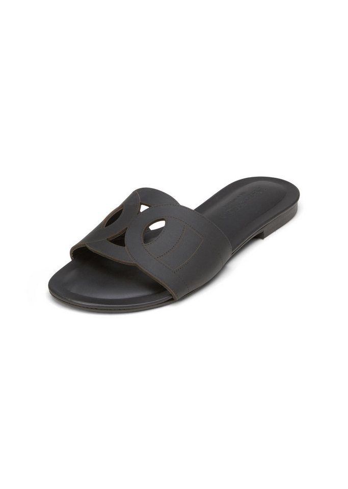 Marc O'Polo aus edlem Kalbleder Sandale (schwarz)