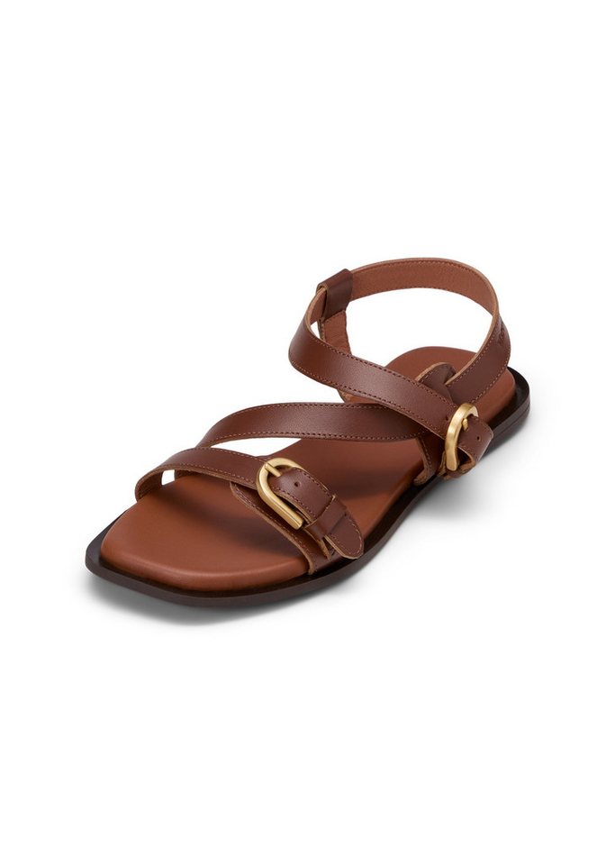 Marc O'Polo aus edlem Rindleder Sandale (braun)