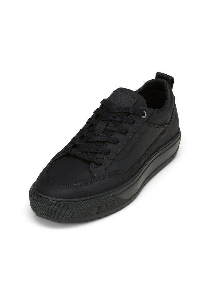Marc O'Polo aus edlem Rindleder Sneaker (schwarz)