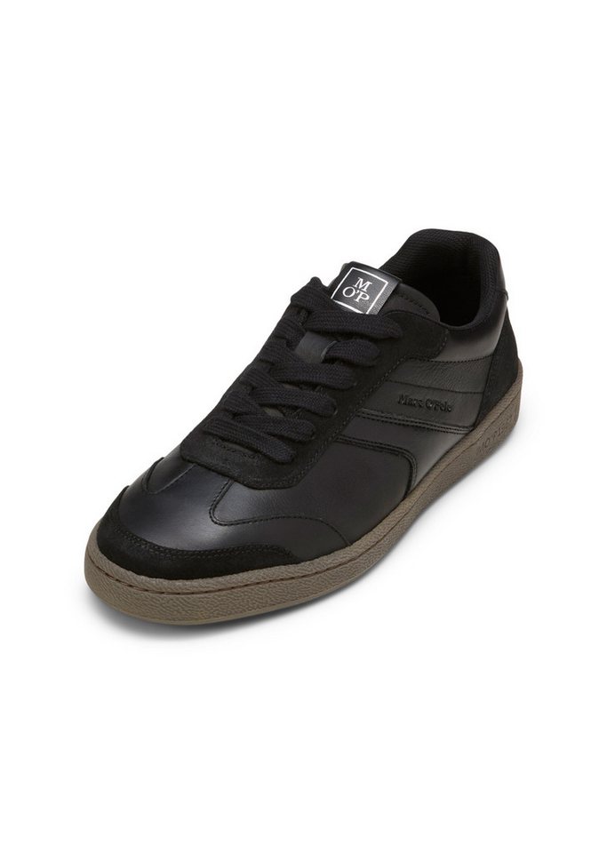 Marc O'Polo aus edlem Rindleder Sneaker (schwarz)