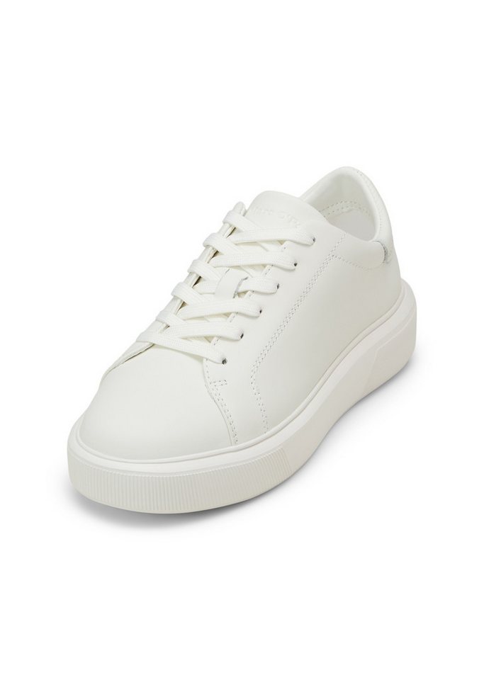Marc O'Polo aus edlem Rindleder Sneaker (weiß)