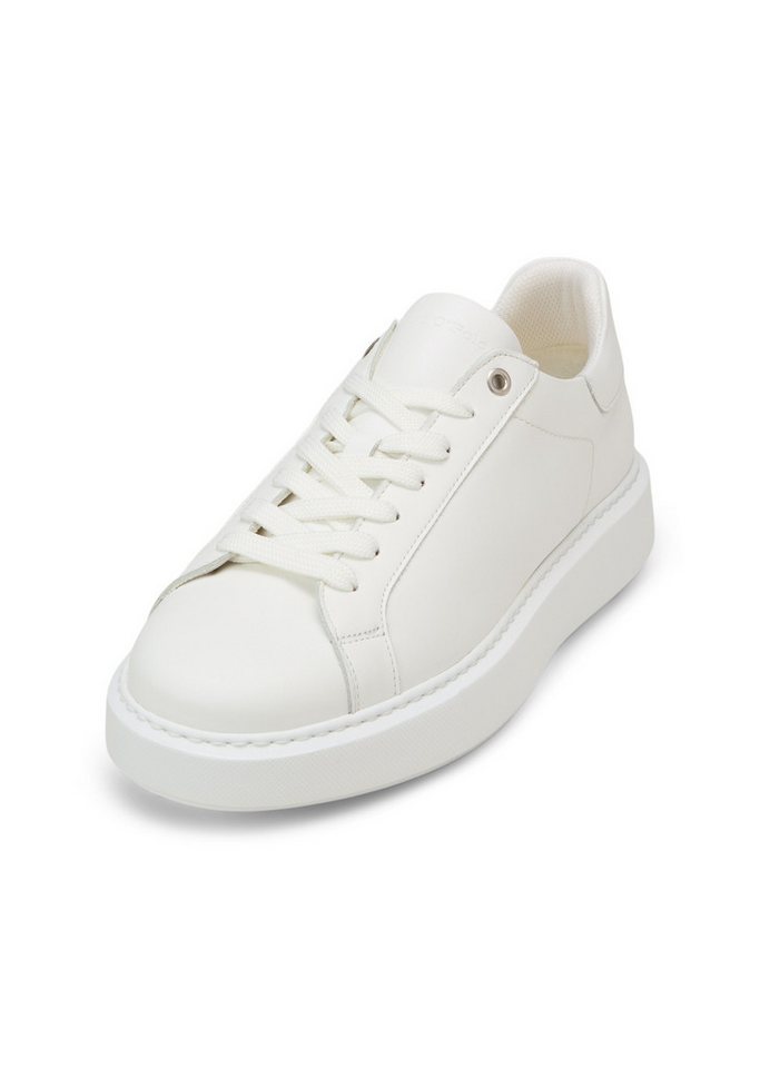 Marc O'Polo aus edlem Rindleder Sneaker (weiß)